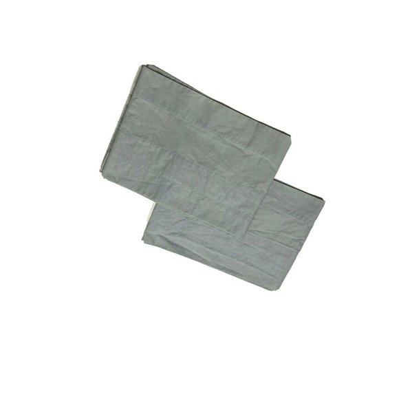 Vintage 90s Country Curtains 2 Straight Valances Blue Gray Kitchen Bathroom Pair - Picture 3 of 5